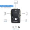 USB 2.0 KVM Mouse Switch Keyboard VGA Splitter Box Sharing Switch USB KVM -2-Port VGA SVGA Swit-ch Box.(BLACK). - Image 6