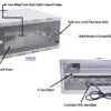 3U Rack CCTV/NVR/DVR Cabinet Box/Network Rack/CCTV Box Cabinet with Lock and Keys/Server Rack with Power Socket - Image 3