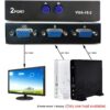 VGA 2 in 1 Out 2 Port VGA Switch Press Button Two Way VGA Video Switch for PC TV Monitor -Black - Image 4