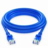 1.5 Meter Cat6 Ethernet Lan Patch Cable | High Speed 10 Gbps | Bandwidth 550Mhz | Gold-Plated RJ45 - Blue - Image 2