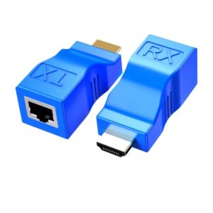 Hdmi Extender,Hdmi To Rj45 Network Cable Extender Converter Repeater Over Cat 5E / 6 1080P Up To 30M Extender For Hdtv Ps4 Stb 4K 2K