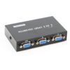 VGA 2 in 1 Out 2 Port VGA Switch Press Button Two Way VGA Video Switch for PC TV Monitor -Black - Image 3