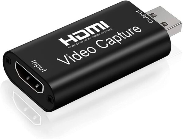 Video HDMI Capture Card, Tobo 1080P 4K HDMI to USB 2.0 Cam Link Audio Capture Card Device Record to DSLR Camcorder Action Cam, Live Streaming, Teaching, Video Conference-(TD-813HVC-002)