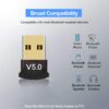 5.0 USB Ultra-Mini Bluetooth Dongle Adapter for Windows Computer - Image 2