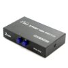 VGA 2 in 1 Out 2 Port VGA Switch Press Button Two Way VGA Video Switch for PC TV Monitor -Black - Image 2