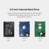 2.5 inch Sata HDD / SSD Hard Drive Enclosure USB 3.1 with Type C OTG Cable Internal Hard Disk Drive Case for External Portable Transparent Casing Computer Laptop (2.5- USB 3.1) - Image 4