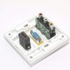 Multimedia Wall Socket Face Plate for HDMI VGA 3RCA for Home and Office - Image 3