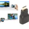 Mini HDMI Male to Standard HDMI Female Adapter Converter Plug (Black) - NOT Compatible with Mobile Phones - Image 3