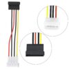 SATA Power Cable, 15 Pin SATA to 4 Pin Molex Power Adapter Cable Cord for SATA Hard Drives and CD ROM Drives Multicolor - Image 6