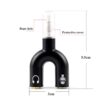 Audio Jack Headphones with mic, 3.5 mm Jack Splitter 2 Female 1 Male Black (U-Shape) - Image 2