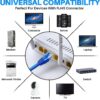 1.5 Meter Cat6 Ethernet Lan Patch Cable | High Speed 10 Gbps | Bandwidth 550Mhz | Gold-Plated RJ45 - Blue - Image 5
