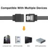 SATA 3 6.0 Gbps Data Cable with Locking Latch for HDD & SSD (Black - Straight with Both Side Locking Latch) - Image 6