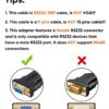 USB to RS232 Adapter with PL2303 Chipset, 6.6ft USB 2.0 Male to RS232 Female DB9 Serial Converter Cable for Cashier Register, Modem, Scanner, Digital Cameras, CNC,Black - Image 5