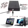 in1 USB 3.0 External Hard Drive Casing for 3.5" Sata Hard Drives Dual 2.5 inch and 3.5 inch HDD Enclosure (Black) - Image 3
