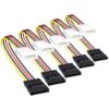 SATA Power Cable, 15 Pin SATA to 4 Pin Molex Power Adapter Cable Cord for SATA Hard Drives and CD ROM Drives Multicolor - Image 3
