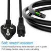 2.5M Black 3 Pin Laptop Power Cable 18AWG Universal Replacement for Charger Adapter Power Cord for Laptop - Image 6