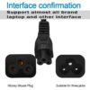 2.5M Black 3 Pin Laptop Power Cable 18AWG Universal Replacement for Charger Adapter Power Cord for Laptop - Image 5