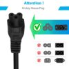 2.5M Black 3 Pin Laptop Power Cable 18AWG Universal Replacement for Charger Adapter Power Cord for Laptop - Image 4
