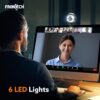 Digital Webcam with Built-in Mic & LED Lights, 30 FPS, Plug and Play USB Interface, Auto White Balance, for Video Calling, Live Streaming, Online Classes, Laptop/PC/TV - Image 3