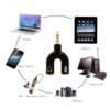 Audio Jack Headphones with mic, 3.5 mm Jack Splitter 2 Female 1 Male Black (U-Shape) - Image 3