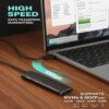10Gbps SSD Enclosure | M.2 NVMe Enclosure USB 3.1 Type-C | Aluminum External Enclosure for 2230/2242/2260/2280 M & B+M Key SSD – Tool-Free Portable Adapter for Laptop, PC, Android - Image 3