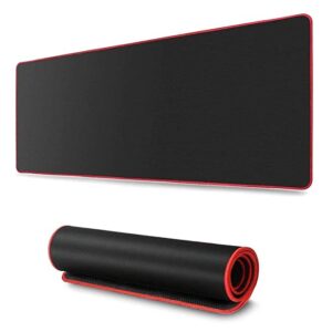 Large Mouse Pad, 600mmx300mm in Gaming Mouse Mat, Waterproof and Non-Slip Desktop Pad for Computer Keyboard,Black,XL