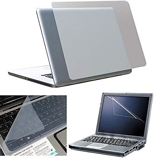 Silicone 3 In 1 Screen Guard, Keyboard Protector And Laptop Skin For 14.0 Inch Laptops - Combo Kit
