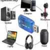 USB Sound Card Adapter USB 3D Virtual 5.1 Stereo & MIC PC Desktop Laptop - Image 5