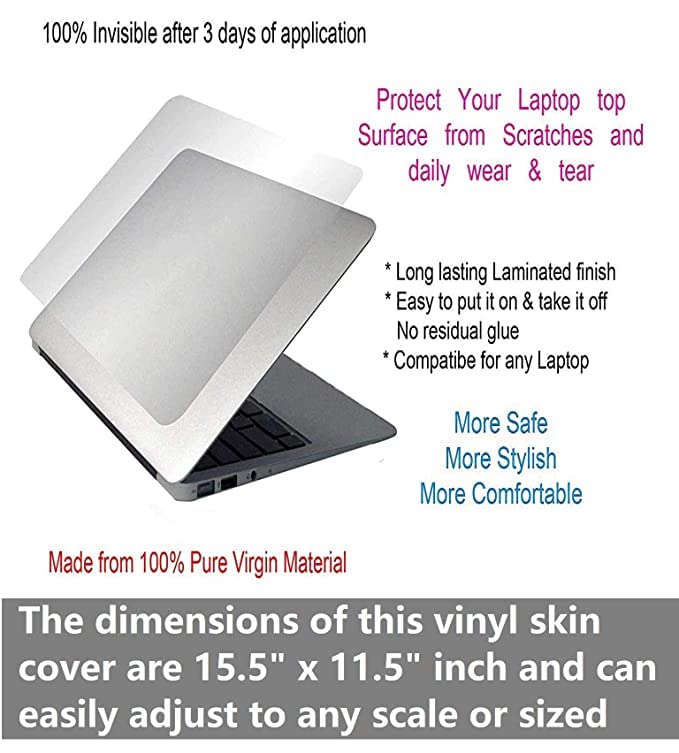 Silicone 3 In 1 Screen Guard, Keyboard Protector And Laptop Skin For 14.0 Inch Laptops - Combo Kit - Image 5