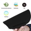 Mouse Pad, Ergonomic Mouse Pad with Comfortable Gel Wrist Rest Support and Lycra Cloth, Non-Slip PU Base for Easy Typing Pain Relief, Durable and Washable, Classic - Image 3