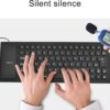 Silicone Keyboard USB Wired Waterproof Flexible Folding Key Board for PC Desktop Laptop and Portable - Image 4