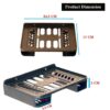 Set top Box Stand | WiFi Router Holder Wall Shelves | Set Top Box Stand Wall Mount Shelf, DVD DTH Wall Holder, Wi-Fi Router, Set up Box Shelf - Image 3