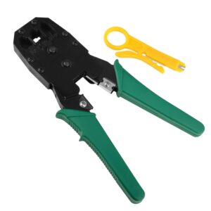 RJ45 Cable Crimping Tool 3 in 1 Modular Crimping Tool for RJ45 RJ12 RJ11 UTP Cat5E/Cat6 LAN Cutter 4P4C 4P2C