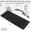 Silicone Keyboard USB Wired Waterproof Flexible Folding Key Board for PC Desktop Laptop and Portable - Image 3