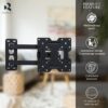 Wall Mount Stand for 14–42 Inch LED TV, LCD, Monitor | Universal Adjustable Movable Rotatable Swivel TV Wall Bracket | Heavy Duty Space-Saving Stand - Image 2