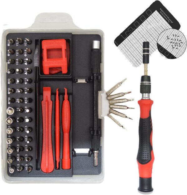 Screwdriver Set 52 in 1 Special Magnetic Screwdriver Mini Screwdriver Set Replacement Precision Screwdriver Anti-Slip Handle Switch DIY Repair Tool Special Box with Magnet Repair Tool Kit