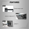 TV Wall Mount Bracket for 14 to 42 inch LED/HD/Smart TV’s, Swivel Rotatable Universal TV Wall Mount Stand - Image 5