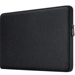 Laptop Sleeve for 14 Inch – Slim Shockproof Case with Zipper Pocket, Protective Travel Laptop Bag for MacBook Air/Pro, HP, Dell, Lenovo, Acer – Black