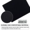 Mouse Pad (250mm x 210mm x 2mm) with Antifray Stitched Embroidery Edges, Non-Slip Rubber Base Mousepad for Laptop PC - Black with Black Border - Image 4