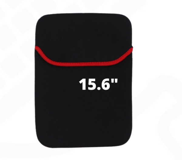 Laptop Sleeve 15.6 Inch, Zipperless, Waterproof, Slim Fit Laptop Case for HP Dell Lenovo Asus Acer, MacBook, Mouse Pad Use (Red/Black)